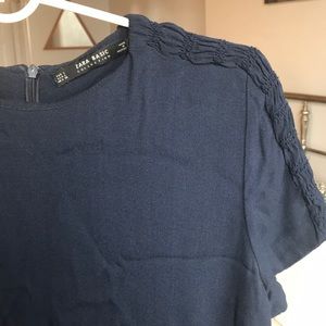 Zara shirt dress w sleeve detail